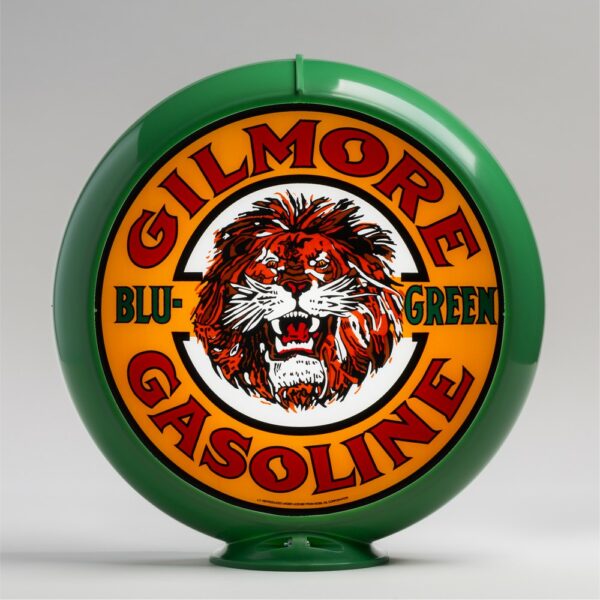 Gilmore Blu-Green 13.5" Gas Pump Globe with green plastic body