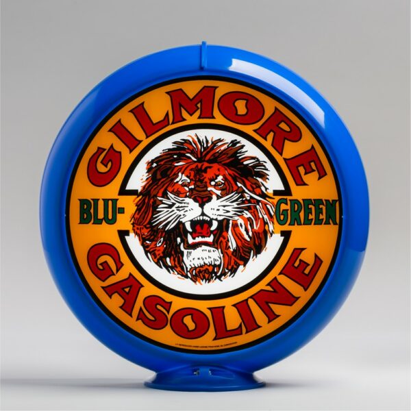 Gilmore Blu-Green 13.5" Gas Pump Globe with light blue plastic body