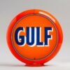 Gulf 13.5" Gas Pump Globe with orange plastic body
