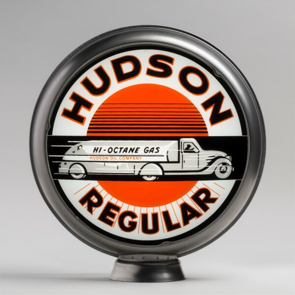Hudson 13.5" Gas Pump Globe with unpainted steel body