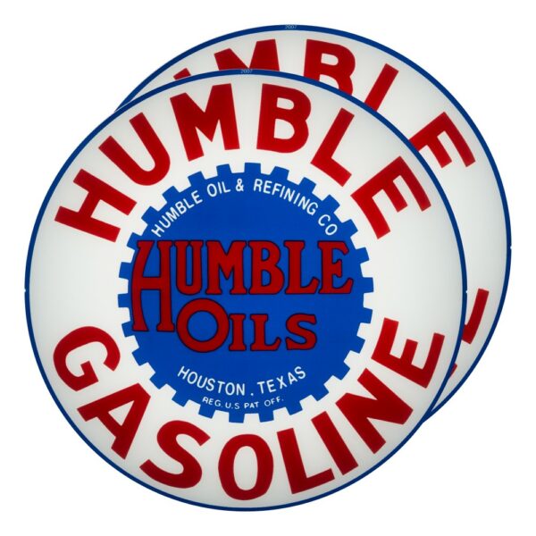 Humble 13.5" Gas Pump Globe lens pair