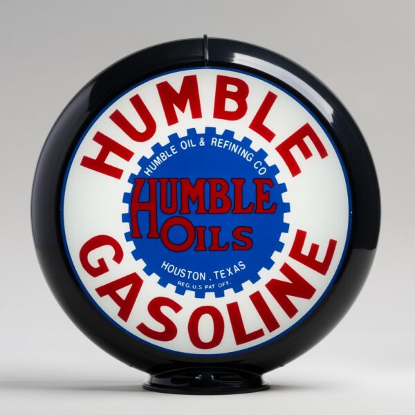 Humble 13.5" Gas Pump Globe with black plastic body