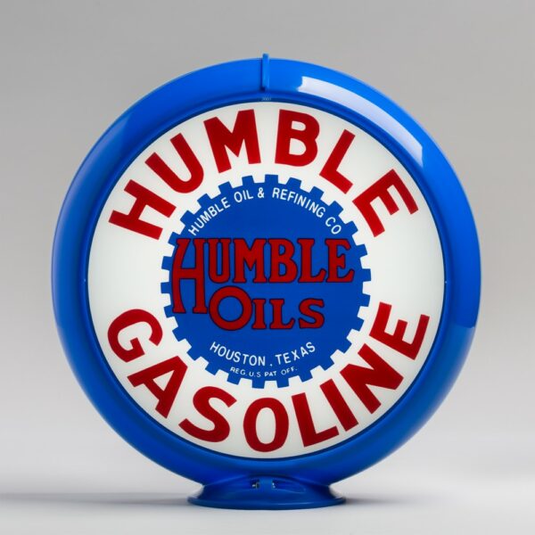 Humble 13.5" Gas Pump Globe with light blue plastic body