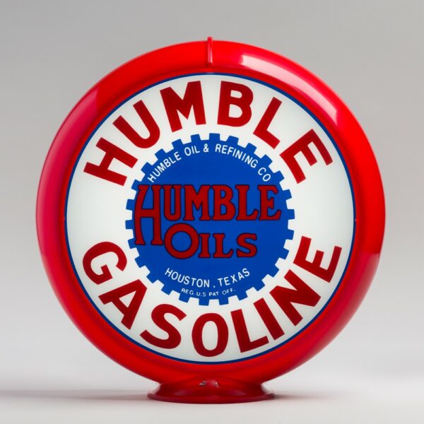 Humble 13.5" Gas Pump Globe with red plastic body