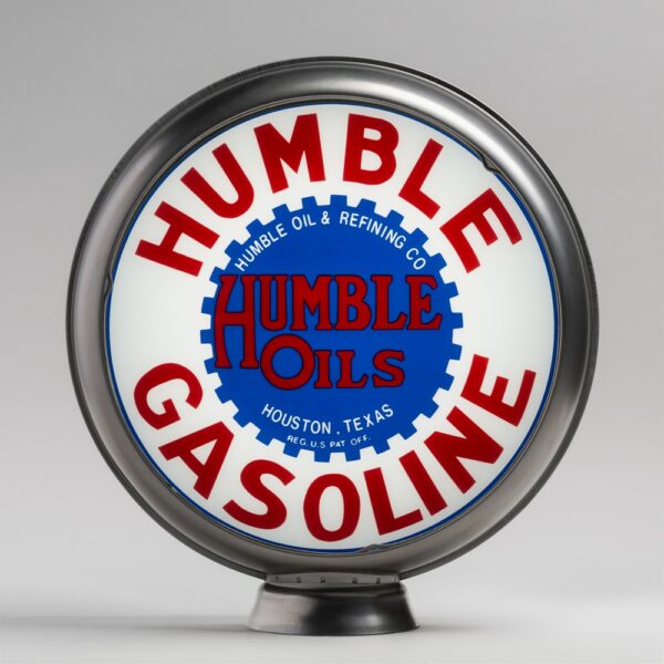 Humble 13.5" Gas Pump Globe with unpainted steel body