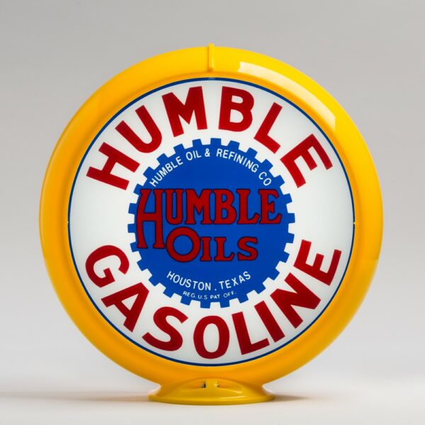 Humble 13.5" Gas Pump Globe with yellow plastic body