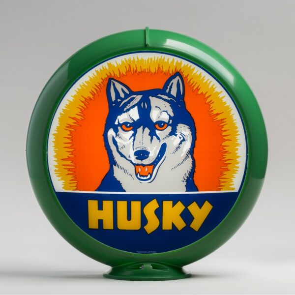 Husky 13.5" Gas Pump Globe with green plastic body
