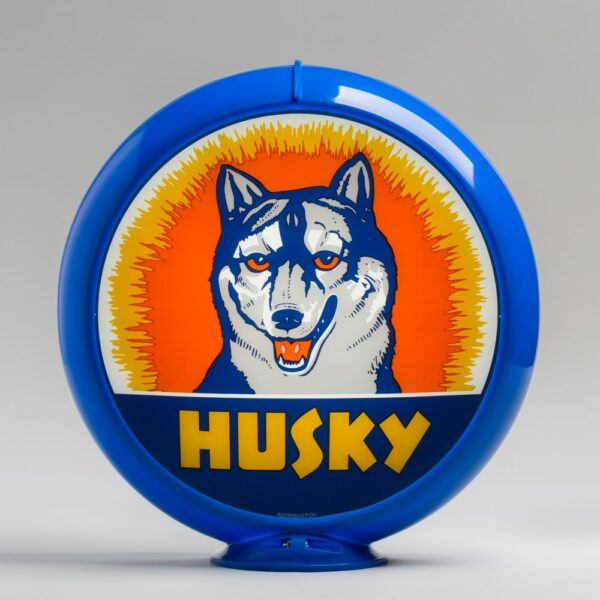 Husky 13.5" Gas Pump Globe with light blue plastic body
