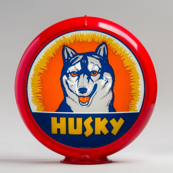 Husky 13.5" Gas Pump Globe with red plastic body