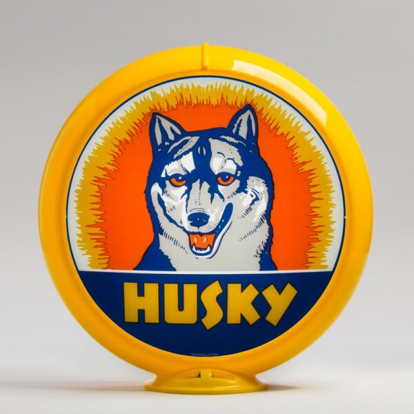 Husky 13.5" Gas Pump Globe with yellow plastic body