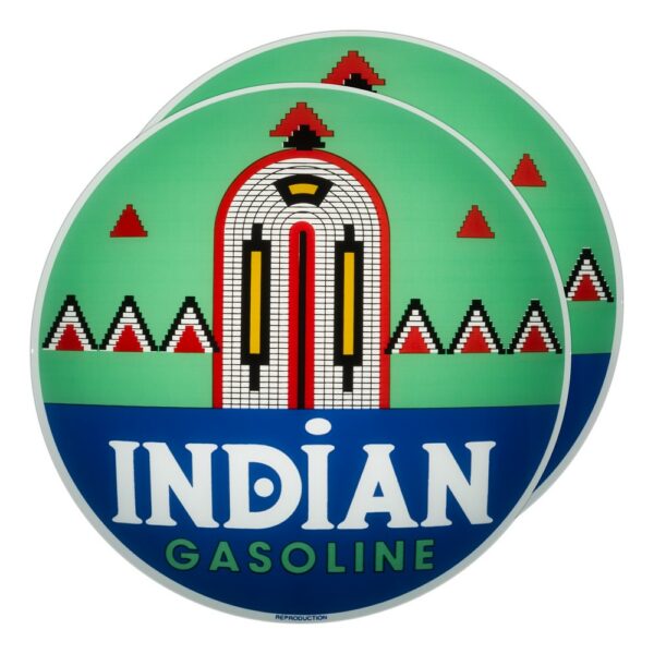 Indian (Deco) 13.5" Gas Pump Globe lens pair