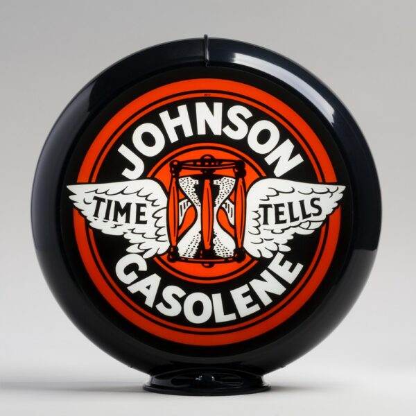 Johnson 13.5" Gas Pump Globe with black plastic body