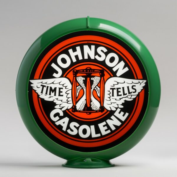 Johnson 13.5" Gas Pump Globe with green plastic body