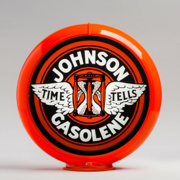 Johnson 13.5" Gas Pump Globe with orange plastic body