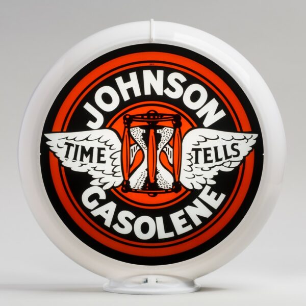 Johnson 13.5" Gas Pump Globe with white plastic body