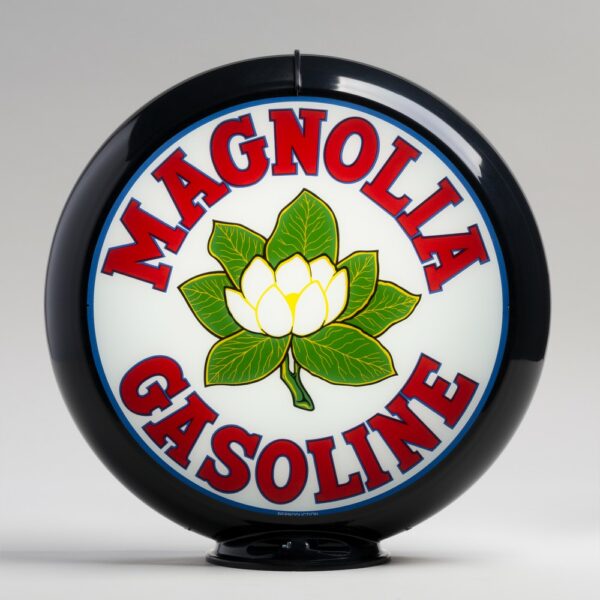 Magnolia 13.5" Gas Pump Globe with black plastic body