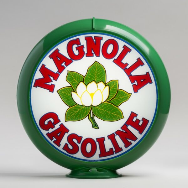 Magnolia 13.5" Gas Pump Globe with green plastic body