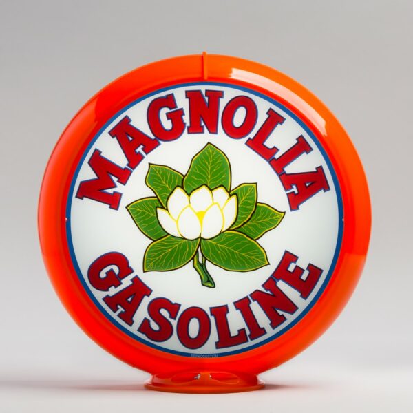 Magnolia 13.5" Gas Pump Globe with orange plastic body