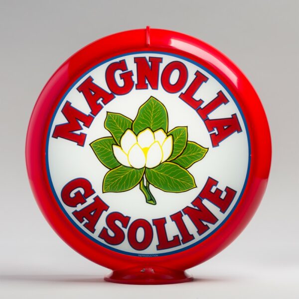 Magnolia 13.5" Gas Pump Globe with red plastic body