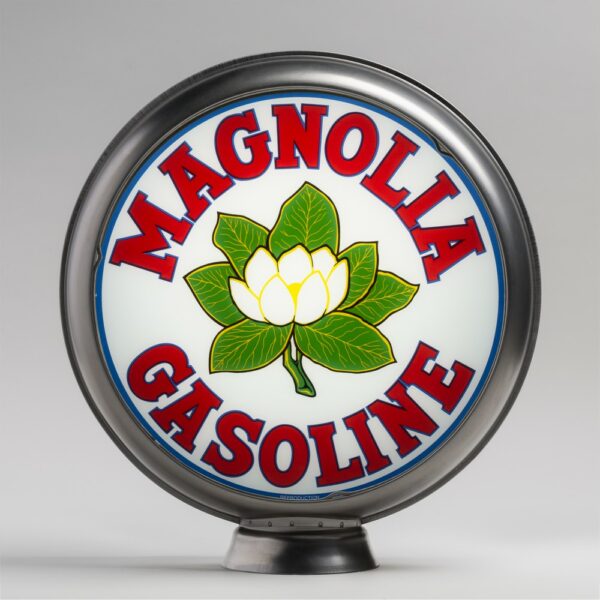 Magnolia 13.5" Gas Pump Globe with unpainted steel body