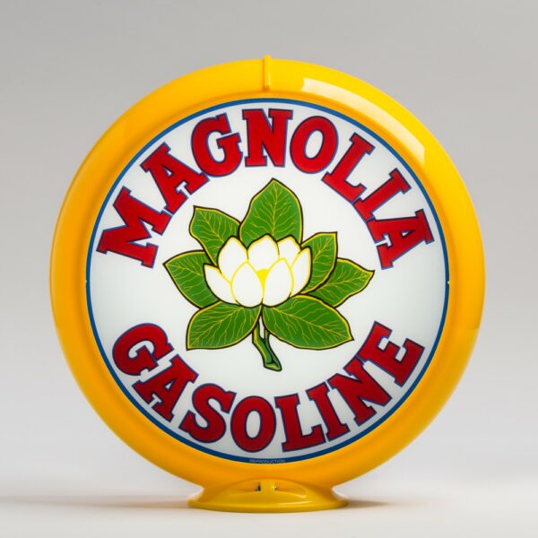 Magnolia 13.5" Gas Pump Globe with yellow plastic body