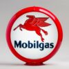 Mobilgas 13.5" Gas Pump Globe with red plastic body