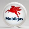 Mobilgas 13.5" Gas Pump Globe with white plastic body