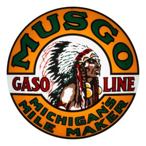 Musgo 13.5" Gas Pump Globe single lens