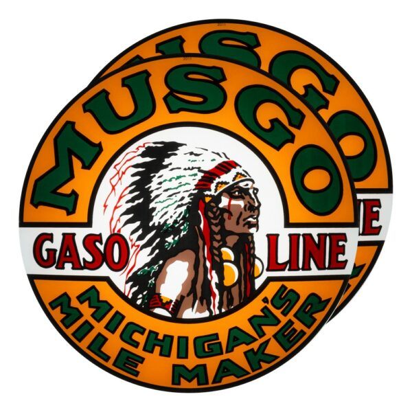 Musgo 13.5" Gas Pump Globe lens pair