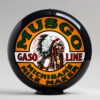 Musgo 13.5" Gas Pump Globe with black plastic body