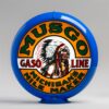 Musgo 13.5" Gas Pump Globe with light blue plastic body