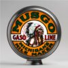 Musgo 13.5" Gas Pump Globe with unpainted steel body