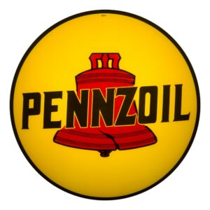 Pennzoil 13.5" Gas Pump Globe single lens