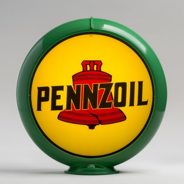 Pennzoil 13.5" Gas Pump Globe with green plastic body