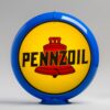 Pennzoil 13.5" Gas Pump Globe with light blue plastic body