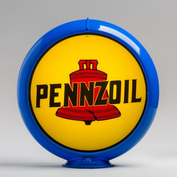 Pennzoil 13.5" Gas Pump Globe with light blue plastic body