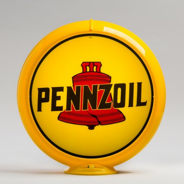 Pennzoil 13.5" Gas Pump Globe with yellow plastic body