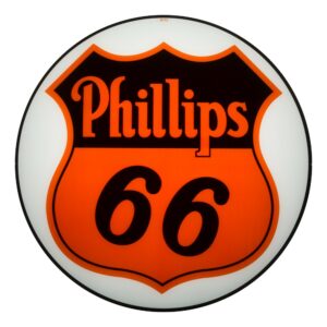 Phillips 66 13.5" Gas Pump Globe single lens