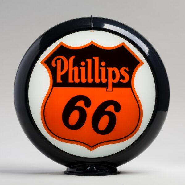 Phillips 66 13.5" Gas Pump Globe with black plastic body