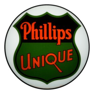 Phillips Unique 13.5" Gas Pump Globe single lens