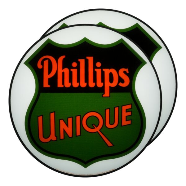 Phillips Unique 13.5" Gas Pump Globe lens pair