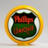 Phillips Unique 13.5" Gas Pump Globe with yellow plastic body