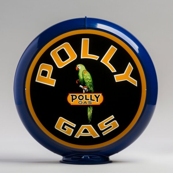 Polly Gas 13.5" Gas Pump Globe with dark blue plastic body