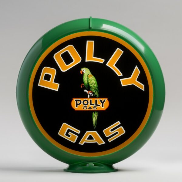 Polly Gas 13.5" Gas Pump Globe with green plastic body