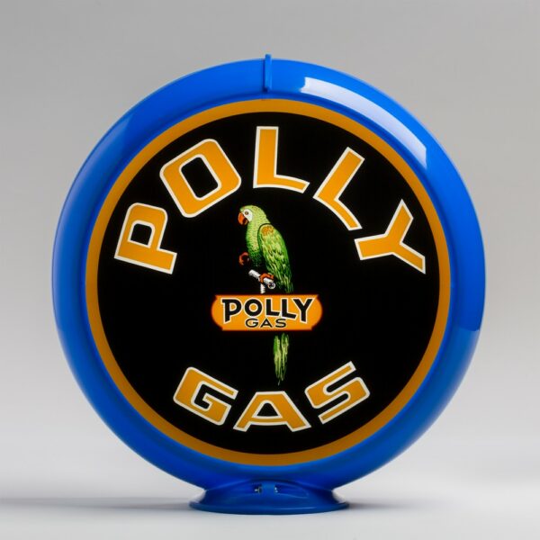 Polly Gas 13.5" Gas Pump Globe with light blue plastic body