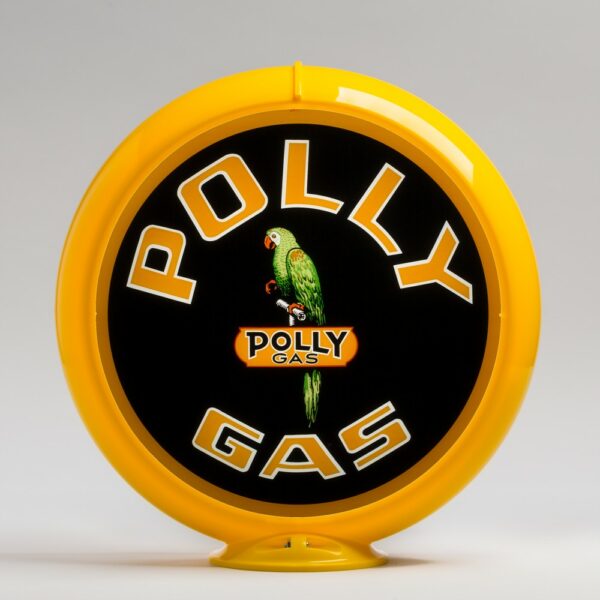 Polly Gas 13.5" Gas Pump Globe with yellow plastic body