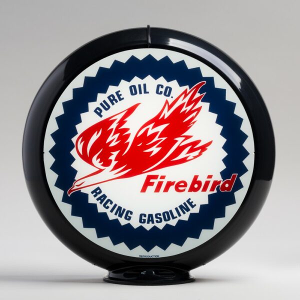 Pure Firebird 13.5" Gas Pump Globe with black plastic body
