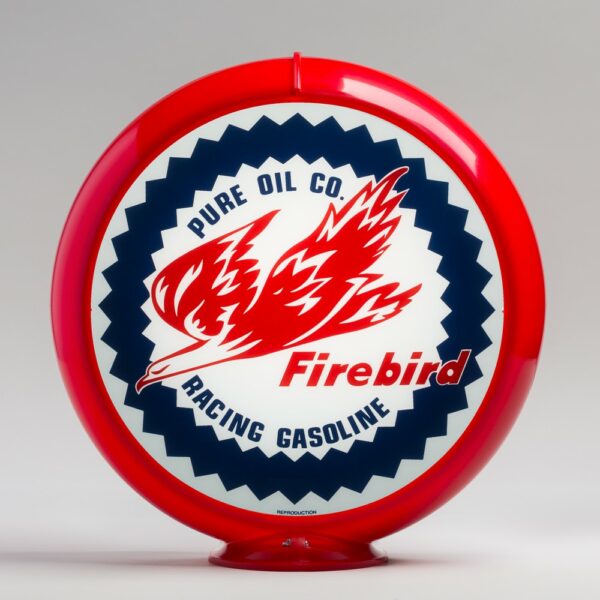 Pure Firebird 13.5" Gas Pump Globe with red plastic body