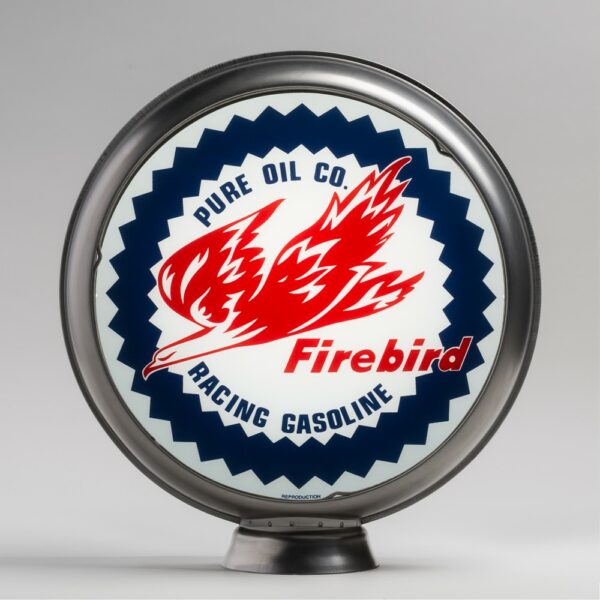Pure Firebird 13.5" Gas Pump Globe with unpainted steel body