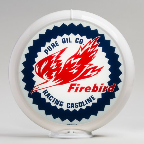 Pure Firebird 13.5" Gas Pump Globe with white plastic body